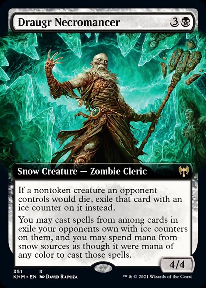 Draugr Necromancer (Extended Art) [Kaldheim] (KHM 351)