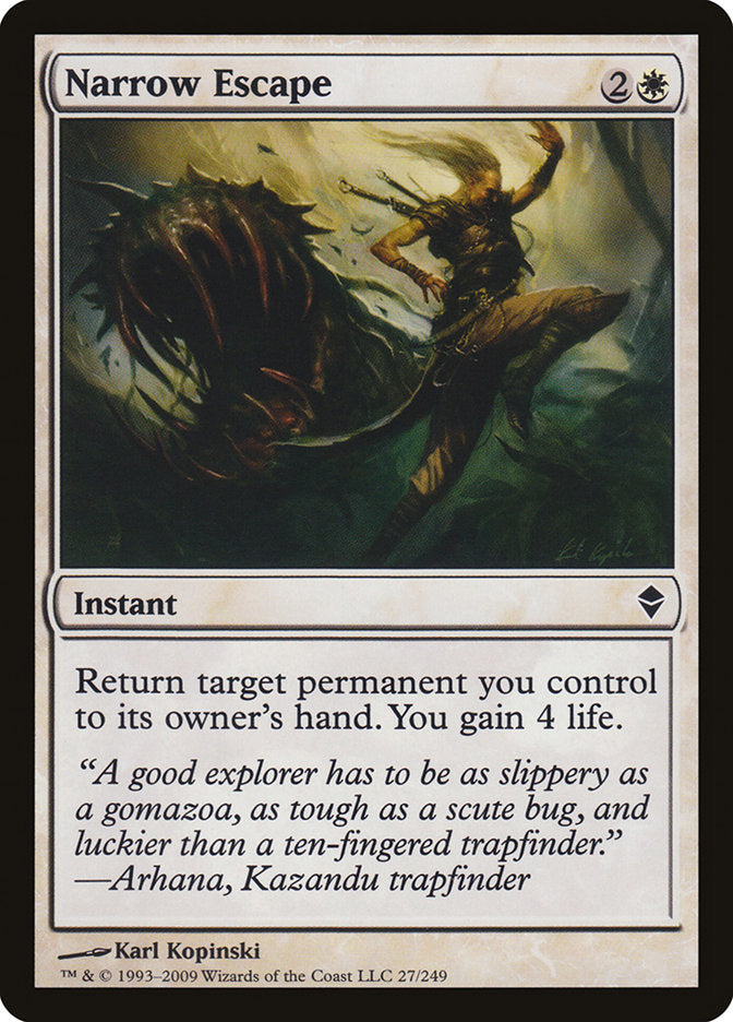 Narrow Escape [Zendikar] (ZEN 27)