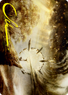 Harness Infinity Art Card (Gold-Stamped Signature) [Strixhaven: School of Mages Art Series] (ASTX 27)