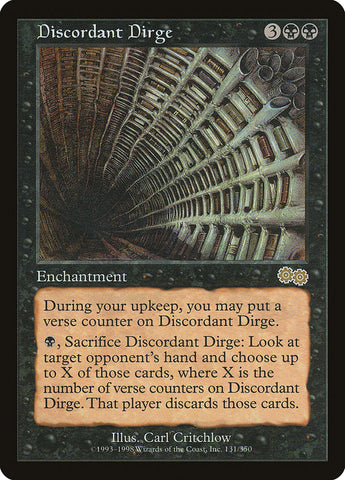 Discordant Dirge [Urza's Saga] (USG 131)