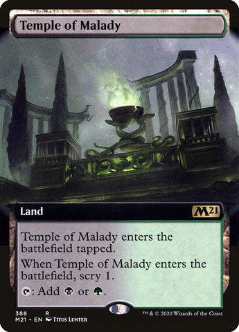 Temple of Malady (Extended Art) [Core Set 2021] (M21 388)