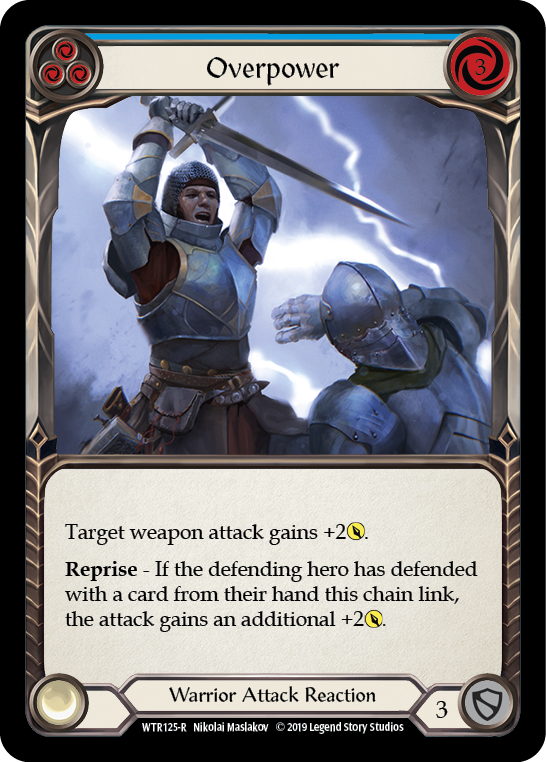 Overpower (Blue) [WTR125-R] Alpha Print Normal