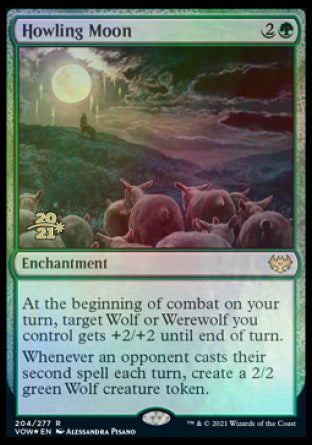 Howling Moon [Innistrad: Crimson Vow Prerelease Promos] (PVOW 204)