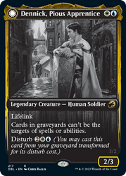 Dennick, Pious Apprentice // Dennick, Pious Apparition [Innistrad: Double Feature] (DBL 217)