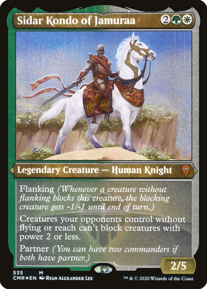 Sidar Kondo of Jamuraa [Commander Legends Etched] (PCMR 535)