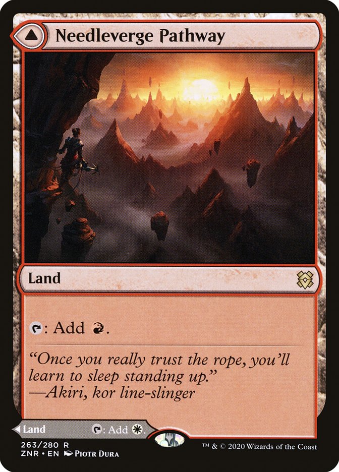 Needleverge Pathway // Pillarverge Pathway [Zendikar Rising] (ZNR 263)