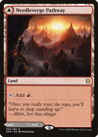 Needleverge Pathway // Pillarverge Pathway [Zendikar Rising] (ZNR 263)