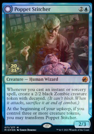 Poppet Stitcher // Poppet Factory [Innistrad: Midnight Hunt Prerelease Promos] (PMID 71)