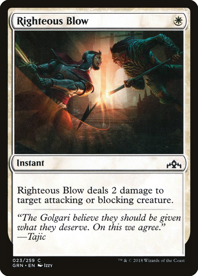 Righteous Blow [Guilds of Ravnica] (GRN 23)