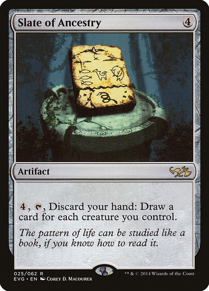 Slate of Ancestry (Elves vs. Goblins) [Duel Decks Anthology] (EVG 25)
