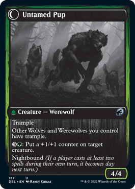 Hound Tamer // Untamed Pup [Innistrad: Double Feature] (DBL 187)