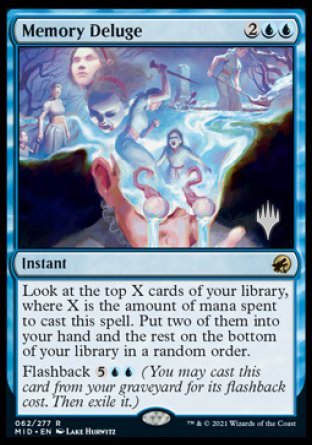 Memory Deluge (Promo Pack) [Innistrad: Midnight Hunt Promo Pack] (PMID 62)