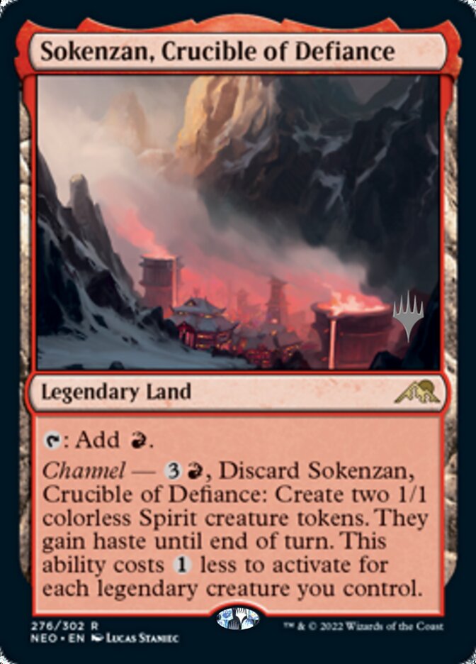 Sokenzan, Crucible of Defiance (Promo Pack) [Kamigawa: Neon Dynasty Promos] (PNEO 276)