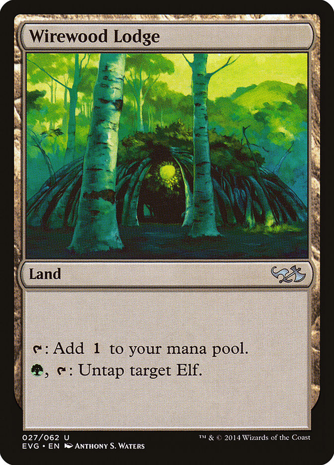 Wirewood Lodge (Elves vs. Goblins) [Duel Decks Anthology] (EVG 27)