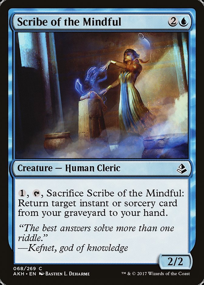 Scribe of the Mindful [Amonkhet] (AKH 68)
