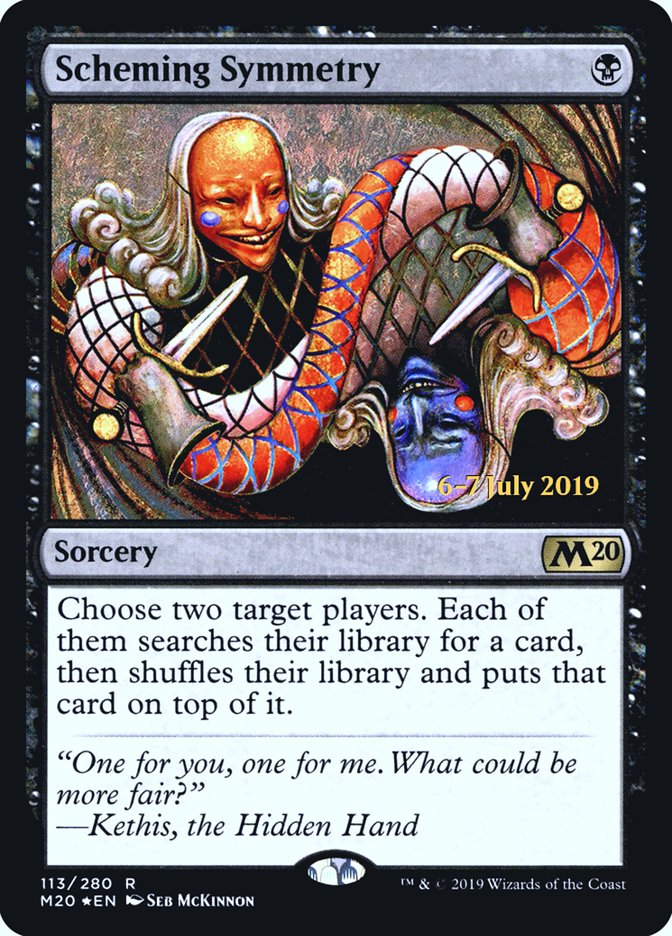Scheming Symmetry  [Core Set 2020 Prerelease Promos] (PM20 113S)