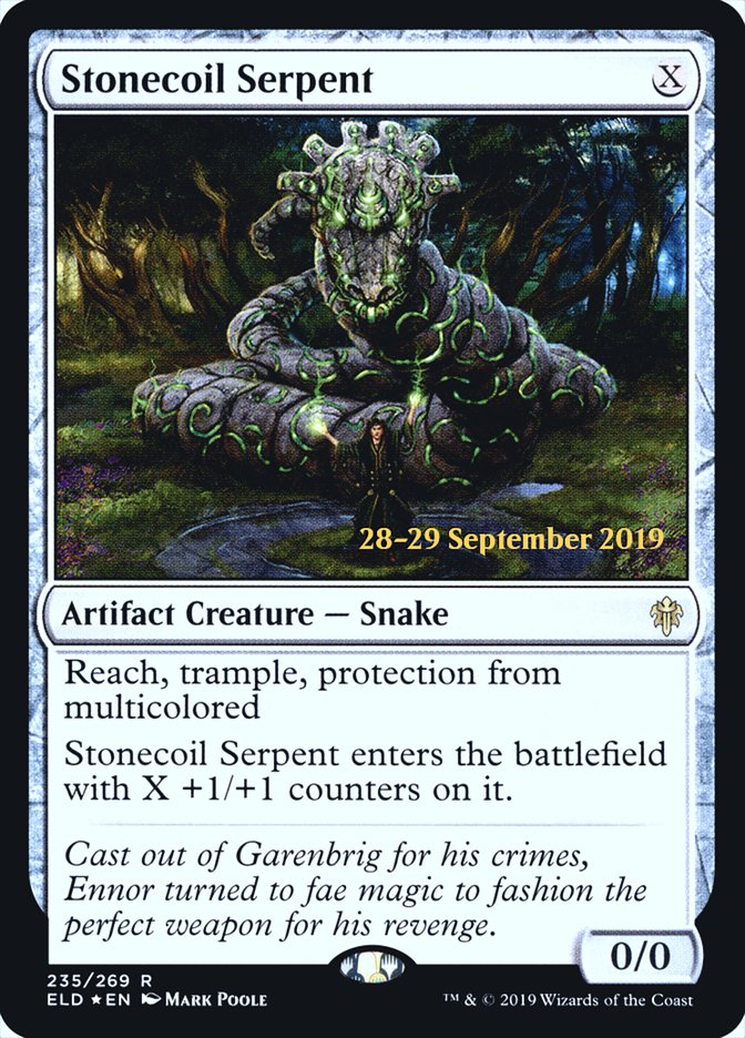 Stonecoil Serpent  [Throne of Eldraine Prerelease Promos] (PELD 235S)