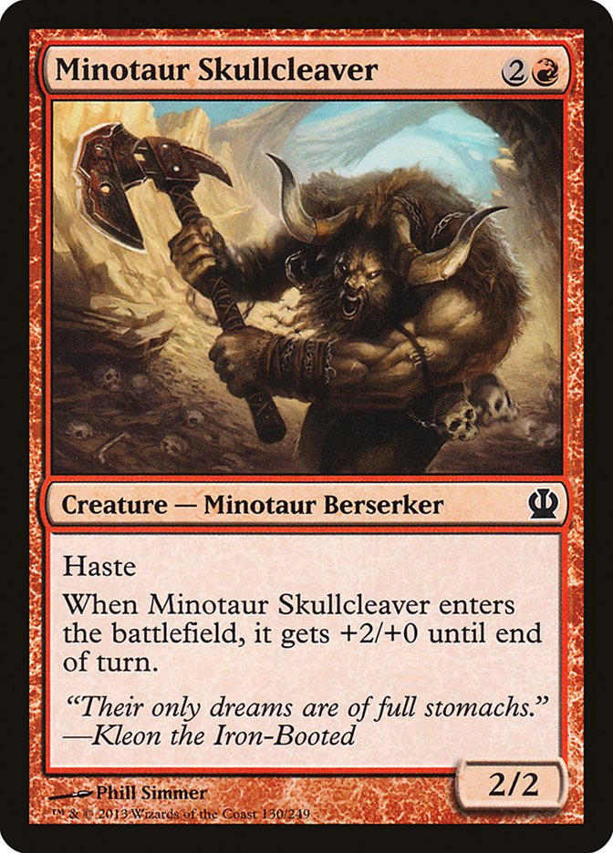 Minotaur Skullcleaver [Theros] (THS 130)