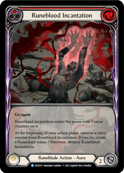 Runeblood Incantation (Red) [EVR107] 1st Edition Extended Art Rainbow Foil
