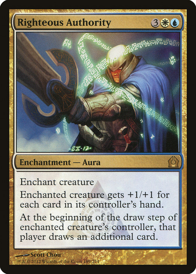 Righteous Authority [Return to Ravnica] (RTR 189)