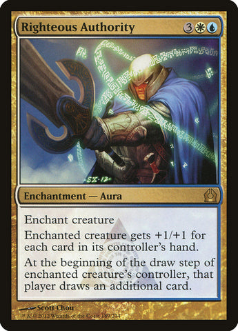 Righteous Authority [Return to Ravnica] (RTR 189)