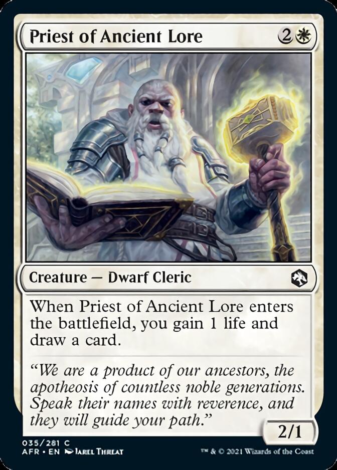 Priest of Ancient Lore [Dungeons & Dragons: Adventures in the Forgotten Realms] (AFR 35)