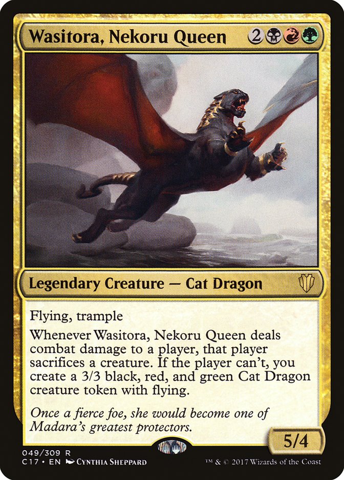Wasitora, Nekoru Queen [Commander 2017] (C17 49)