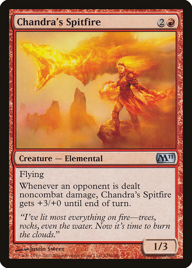 Chandra's Spitfire [Magic 2011] (M11 129)