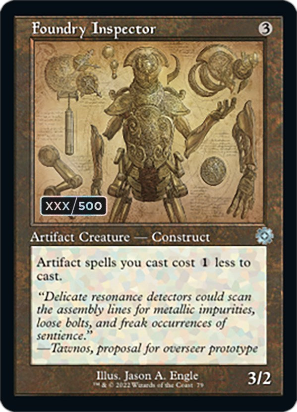 Foundry Inspector (Schematic) (Serial Numbered) [The Brothers' War Retro Artifacts]