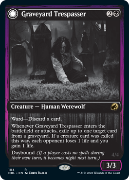 Graveyard Trespasser // Graveyard Glutton [Innistrad: Double Feature] (DBL 104)