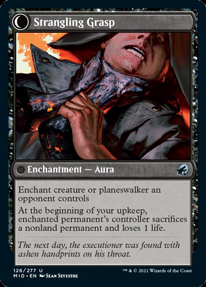 Vengeful Strangler // Strangling Grasp [Innistrad: Midnight Hunt] (MID 126)