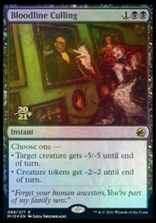 Bloodline Culling [Innistrad: Midnight Hunt Prerelease Promos] (PMID 89)