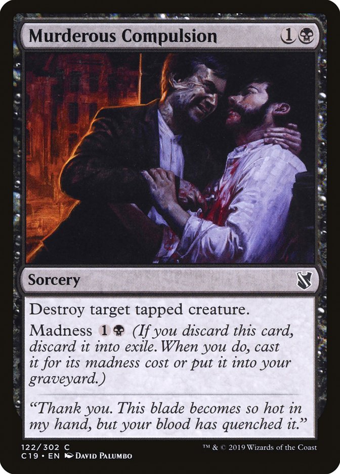 Murderous Compulsion [Commander 2019] (C19 122)
