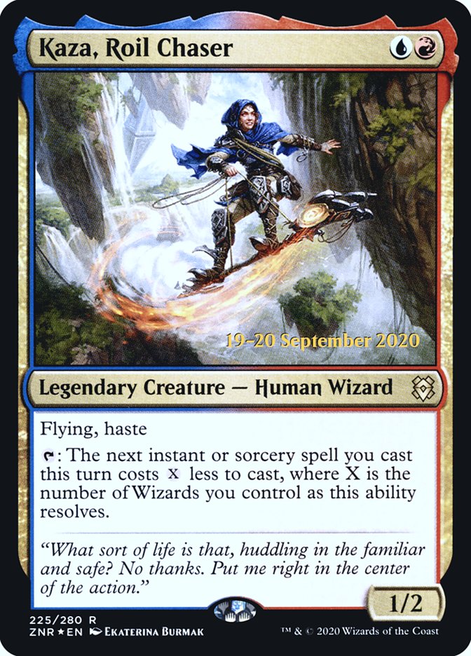 Kaza, Roil Chaser  [Zendikar Rising Prerelease Promos] (PZNR 225S)