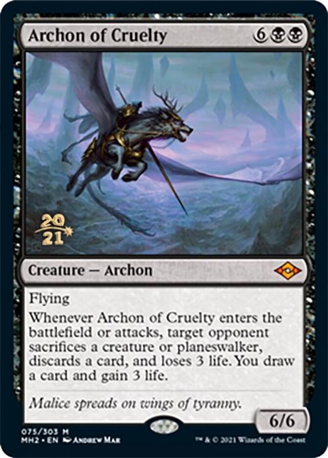 Archon of Cruelty [Modern Horizons 2 Prerelease Promos] (PMH2 75)