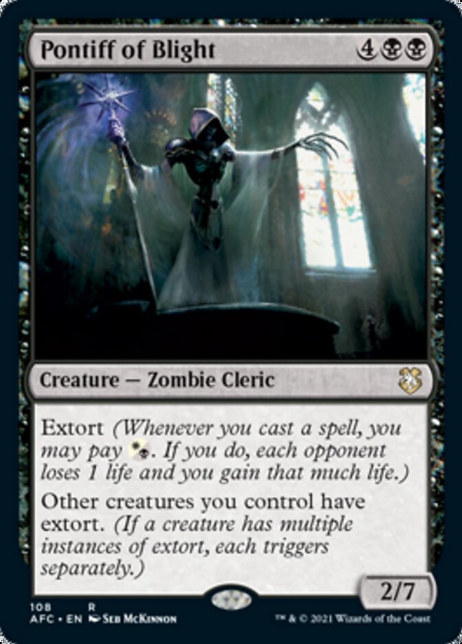 Pontiff of Blight [Dungeons & Dragons: Adventures in the Forgotten Realms Commander] (AFC 108)