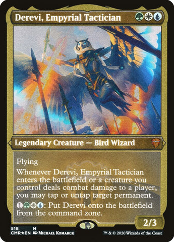 Derevi, Empyrial Tactician [Commander Legends Etched] (PCMR 518)
