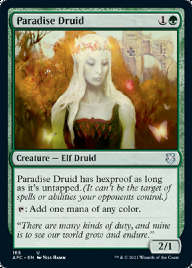 Paradise Druid [Dungeons & Dragons: Adventures in the Forgotten Realms Commander] (AFC 165)