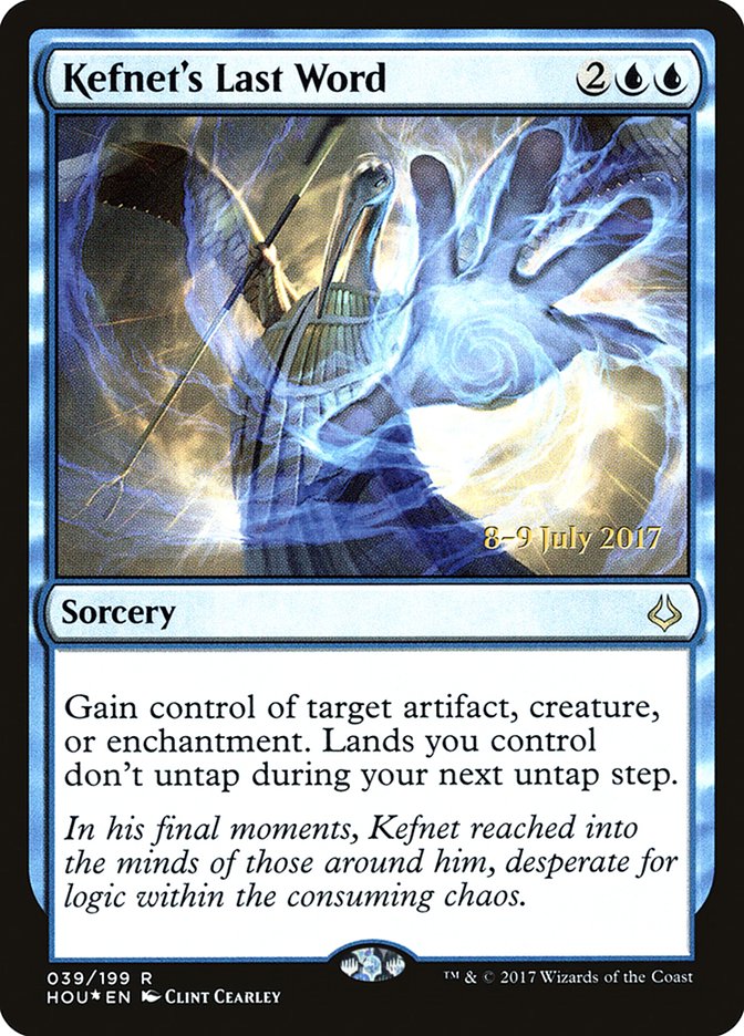 Kefnet's Last Word  [Hour of Devastation Prerelease Promos] (PHOU 39S)
