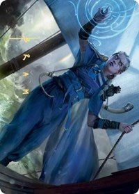 Inga Rune-Eyes Art Card (Gold-Stamped Signature) [Kaldheim: Art Series] (AKHM 64)