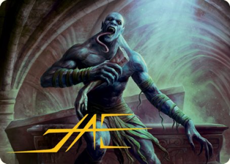 Ghoul Art Card (Gold-Stamped Signature) [Dungeons & Dragons: Adventures in the Forgotten Realms Art Series] (AAFR 18)