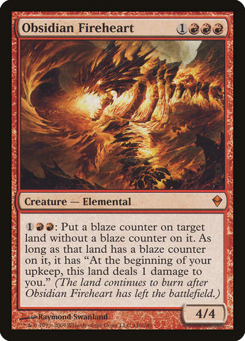 Obsidian Fireheart [Zendikar] (ZEN 140)