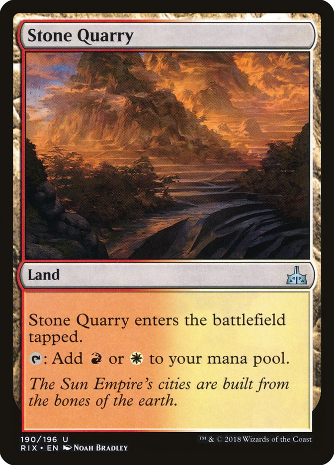 Stone Quarry [Rivals of Ixalan] (RIX 190)