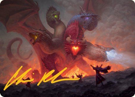 Tiamat Art Card (Gold-Stamped Signature) [Dungeons & Dragons: Adventures in the Forgotten Realms Art Series] (AAFR 26)