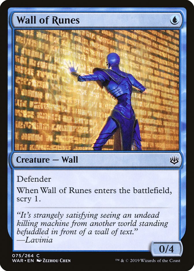 Wall of Runes [War of the Spark] (WAR 75)