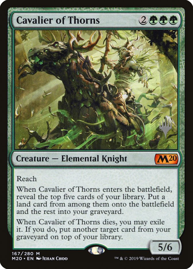 Cavalier of Thorns (Promo Pack) [Core Set 2020 Promos] (PM20 167P)