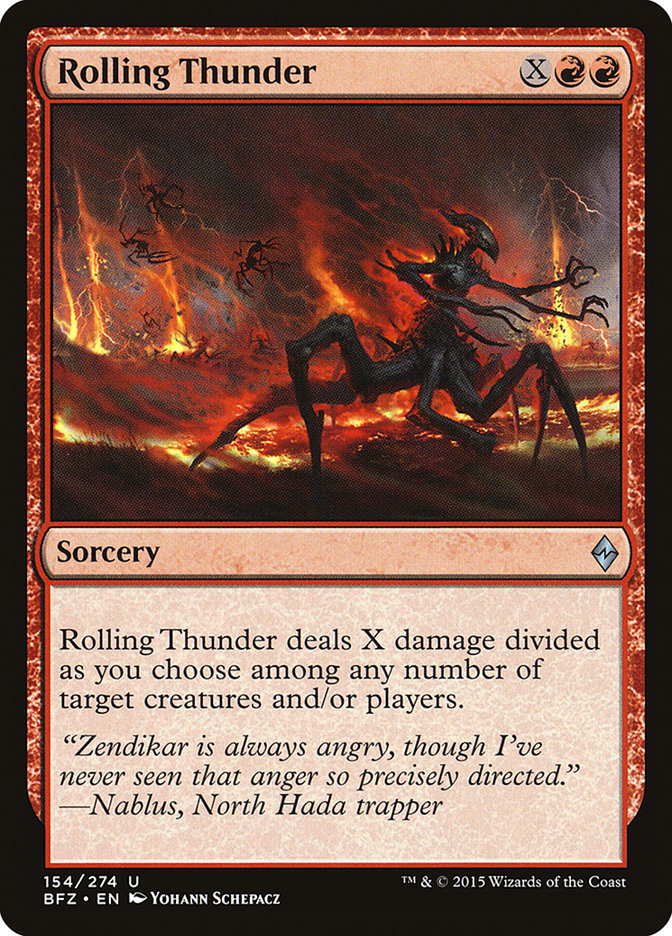 Rolling Thunder [Battle for Zendikar] (BFZ 154)