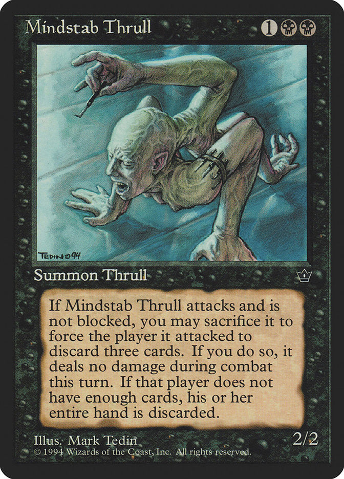 Mindstab Thrull (Mark Tedin) [Fallen Empires] (FEM 40C)