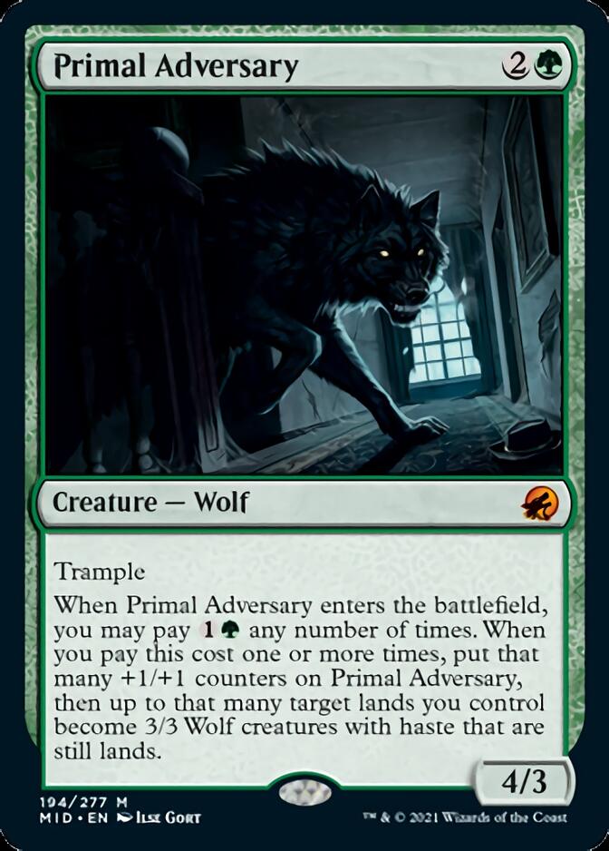 Primal Adversary [Innistrad: Midnight Hunt] (MID 194)