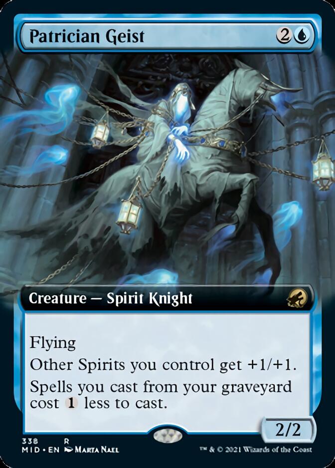 Patrician Geist (Extended) [Innistrad: Midnight Hunt] (MID 338)